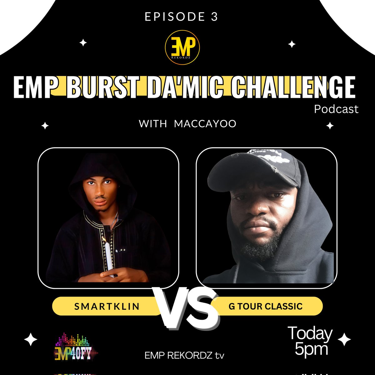 aniahmathias's tweet image. Watch out 4 anoda talents on  d EMP BURST DA'MIC CHALLENGE podcast show  #Smartklin  #GtourClassic #BDMC #EMPrekordz #Emp40fy