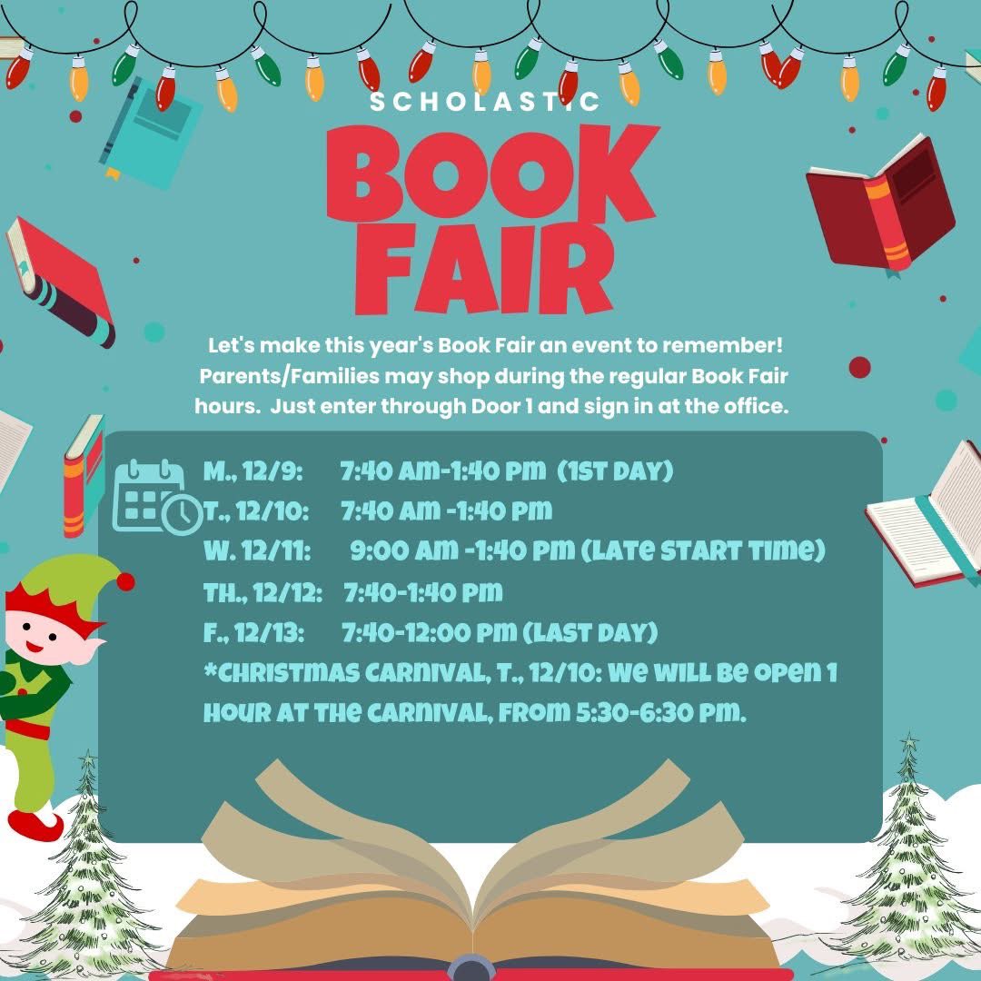 Worth Heights Elementary School (@worthheightsfw) on Twitter photo The Scholastic Book Fair starts Monday. See dates and specific times for the Book Fair in attached photo.
We highly encourage parents to fund e-wallets for their child in place of cash. It's safer, and there is less chance for the money to be lost. <a href="/CC_Renteria/">Christine Cano Renteria</a> <a href="/CharlieGarcia/">Carlos J. Garcรญa</a> The Scholastic Book Fair starts Monday. See dates and specific times for the Book Fair in attached photo.
We highly encourage parents to fund e-wallets for their child in place of cash. It's safer, and there is less chance for the money to be lost. <a href="/CC_Renteria/">Christine Cano Renteria</a> <a href="/CharlieGarcia/">Carlos J. Garcรญa</a>
