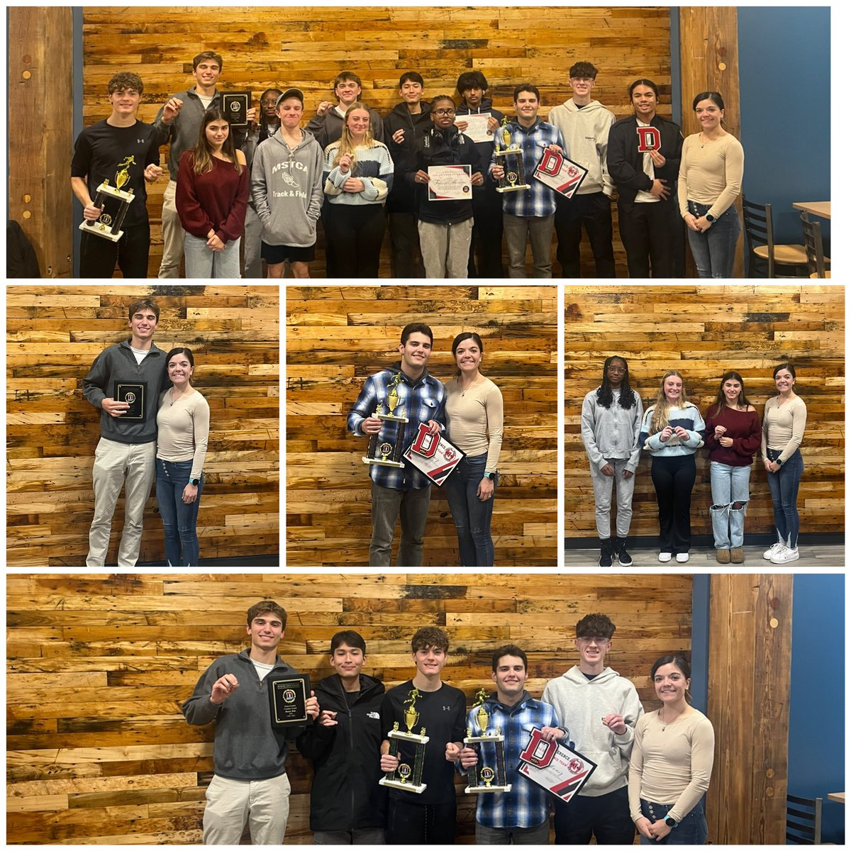 DurfeeAthletics's tweet photo. Congratulations to all our Boys &amp; Girls Cross Country members! Both teams got better each meet! Unsung Hero - Will Rumsey, Forrest Malo - Coaches Award, Owen Moniz - MVP.  Owen and Will were also Big 3 All-Stars! @frps_durfee @FRPSsupt https://t.co/9RW8Q5MPBm