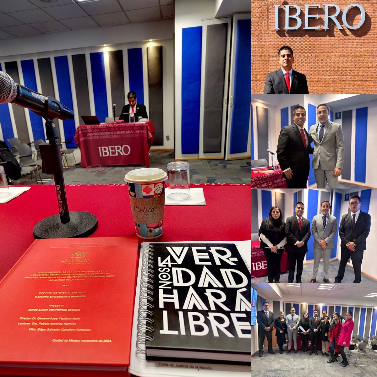 ¡Hoy celebro que he pasado mi examen profesional y soy Maestro en Derechos Humanos! 🎉 Un agradecimiento enorme a mi familia, compañeras de la Maestría, sinodales y mi increíble asesor. ¡Lo logramos y con mención honorífica! 💪✨ #DerechosHumanos
