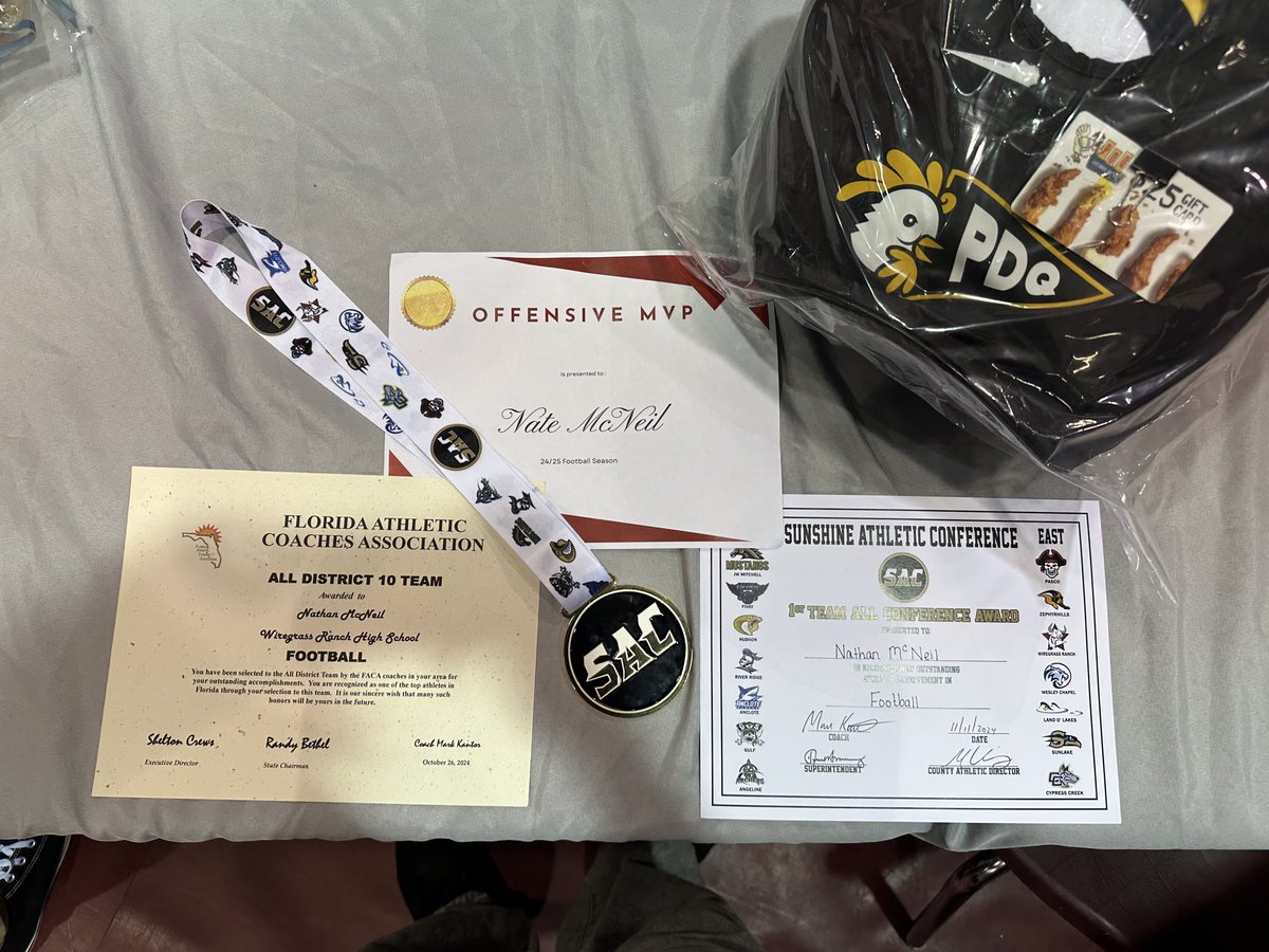 Offensive MVP, All district 10 team, 1st Team all conference, PDQ Player of the week 🏆 Great senior campaign!! Next chapter… Iowa city🐤🐤