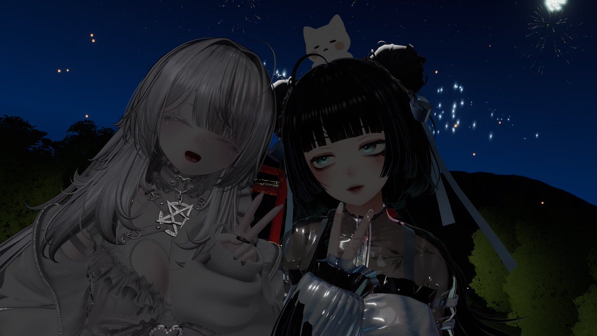 Na7Se__oO's tweet photo. 昨日はたまにはこんな日があってもいいよね❕って事でぴょんすと2人きりでワールドツアーデートしてきた🫰🏻🤍ྀི
途中でぴょんすに限界が来て首折れ始めた頃にたぬちゃんが遊びに来てくれて、3人で写真撮れてうれしかった〜❕
また今度女子会しようね🫶🏻
#VRCP https://t.co/AT9RHHVKSD