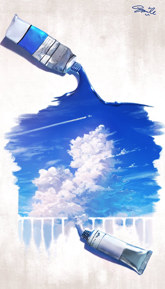 dsuV4sW8qYWHQVL's tweet photo. 空色のイラストです🌤 https://t.co/IjaJj6qqdL