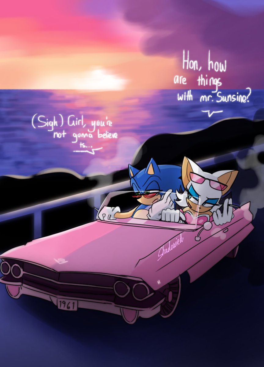 shadowied_'s tweet image. I love the friendship between the two of them, they deffo gossip🤭
#SonicTheHedgehog #RougeTheBat #sonadow #art