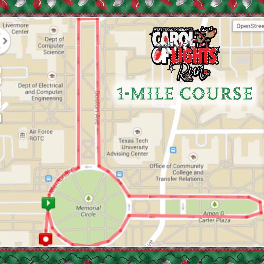 The Carol of Lights Run is on December 15th! Online info &amp; registration: WestTexasEndurance.com #ttu #caroloflightsrun #Lubbock