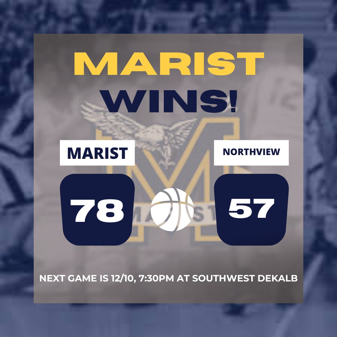 Winner Winner! We move to 5-2 on the year with a 78-57 win over Northview.

We were led tonight by:
Owen Ritger, 18pts
Engin McCarthy, 12pts
Bobby Harpring, 11pts

Next week is a big week with two more region games.
