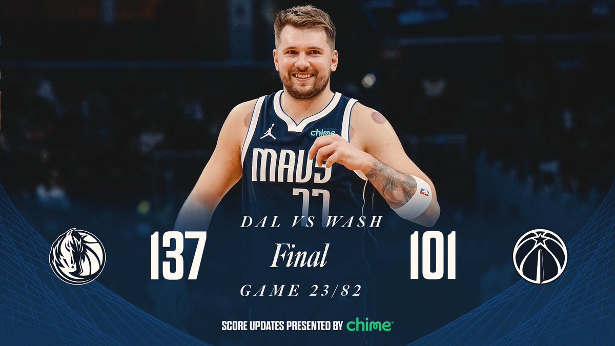 DUB in D.C. MAVS WIN!!!! 

<a href="/Chime/">Chime</a> // #MFFL