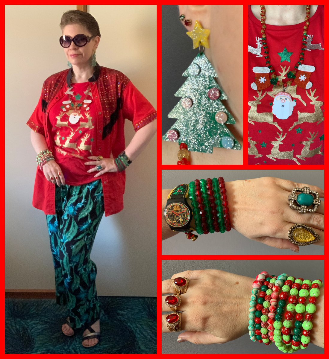 JewelDivasStyle's tweet photo. The first of the Christmas outfits! 🎄🎄🎄
.
#jeweldivasstyle #jeweldivas #mystyle #summerstyle #decemberstyle #fashionstyle #fashionista #style #styleinspo #whatiwore #whatiwear #outfit #outfitoftheday #jewelry #jewellery https://t.co/fZ1lO9cvv2