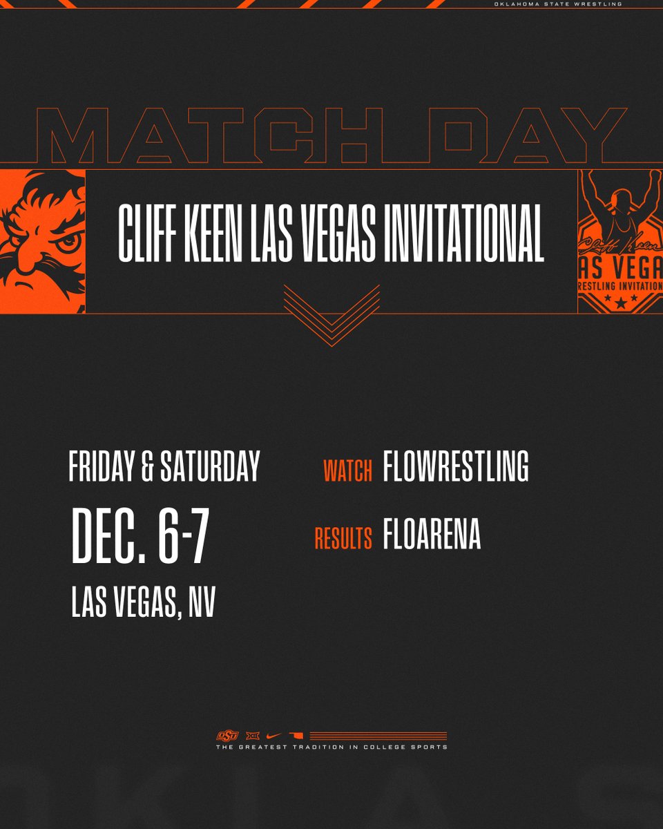 CowboyWrestling's tweet photo. Go and take it.

⏰: 11 a.m. CT
🏟️: Las Vegas Convention Center
📺: @FloWrestling 
📊: https://t.co/1STg0oAkov
📰: https://t.co/yJlUfUGmte

#GoPokes https://t.co/JbJLF3x4Y2