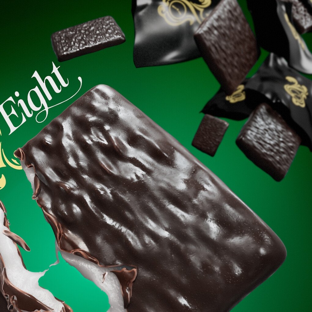 renderspaz's tweet photo. After Eight Delight - 3D Product Render #3dsmax #arnoldrender #food #aftereight #neslie #arnoldrenderer https://t.co/QAX53yGwPU