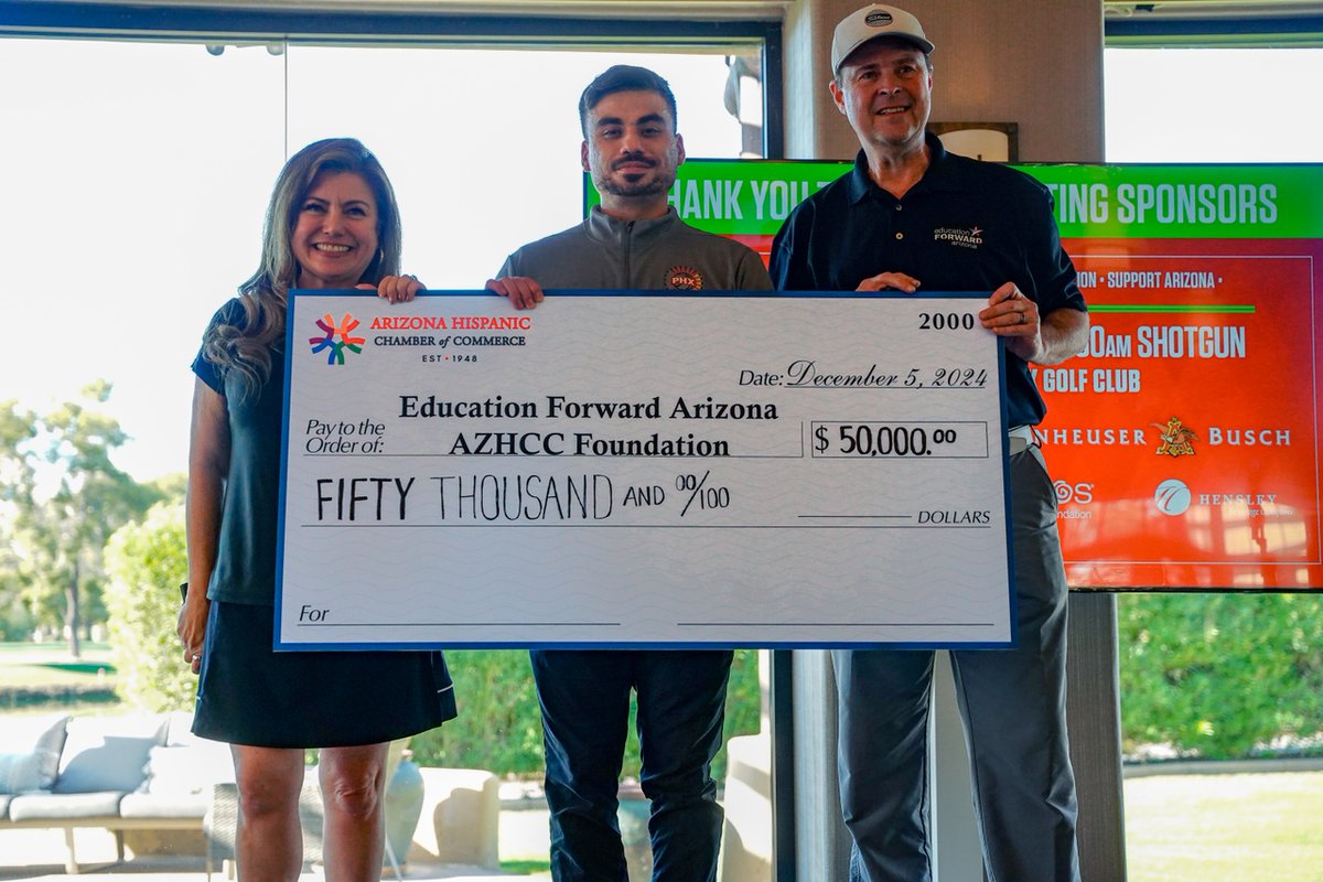 azhcc's tweet photo. We had an amazing turnout at our 32nd Annual Bud Shootout! ⛳️ Together, we raised $50,000 to support our deserving students with scholarships. Thanks to all the supporters, players, and corporate sponsors for participating in this impactful event.
#arizona #AZHCC #budshootout24 https://t.co/80vIP3MOwT