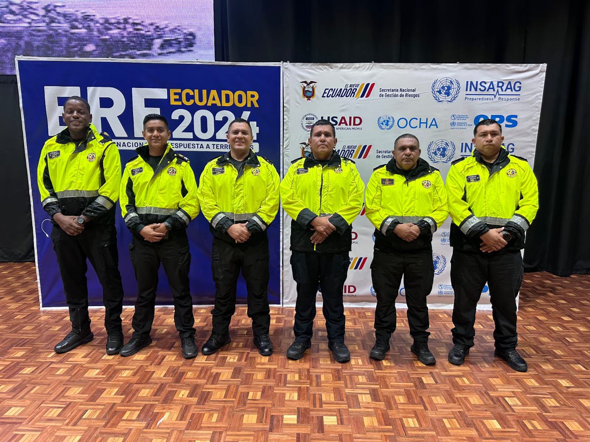 uremcte's tweet photo. Nuestro equipo USAR ECU-20 participó en el ejercicio internacional de Respuesta a terremotos (ERE) con sede en nuestro país junto con rescatistas de diferentes países como Estados Unidos, Colombia, Chile, entre otros, así como también los equipos acreditados a nivel nacional. https://t.co/ymDNp3V4QL