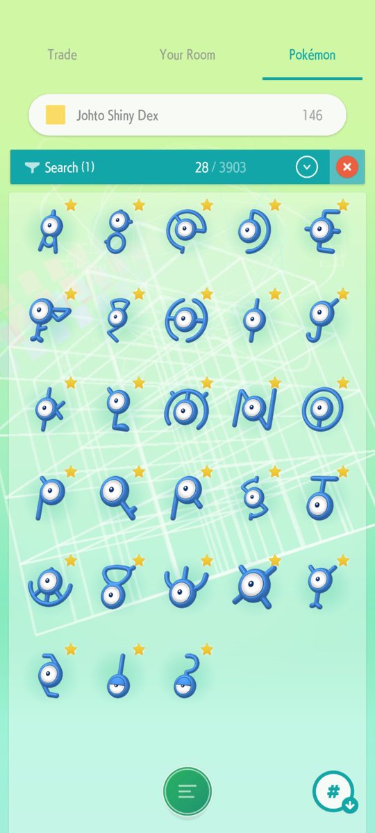 Todos os Unows Shinies ✨️
#Pokemon