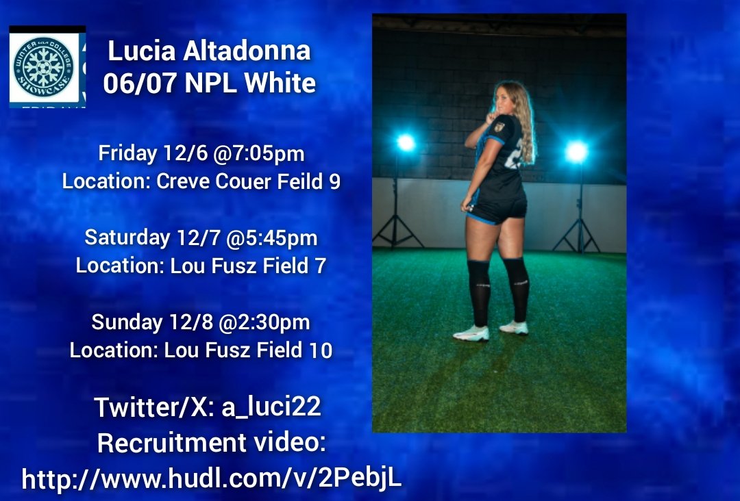 Lucia Altadonna (@a_luci22) on Twitter photo Here's my schedule for my last tournament of the club season! I want to say thank you to all the seniors for everything we have worked so hard for this year and we are definetly going to miss you!
<a href="/MoRushSoccer/">Missouri Rush</a> <a href="/FZWSoccer/">FZW Girls Soccer</a> Here's my schedule for my last tournament of the club season! I want to say thank you to all the seniors for everything we have worked so hard for this year and we are definetly going to miss you!
<a href="/MoRushSoccer/">Missouri Rush</a> <a href="/FZWSoccer/">FZW Girls Soccer</a>