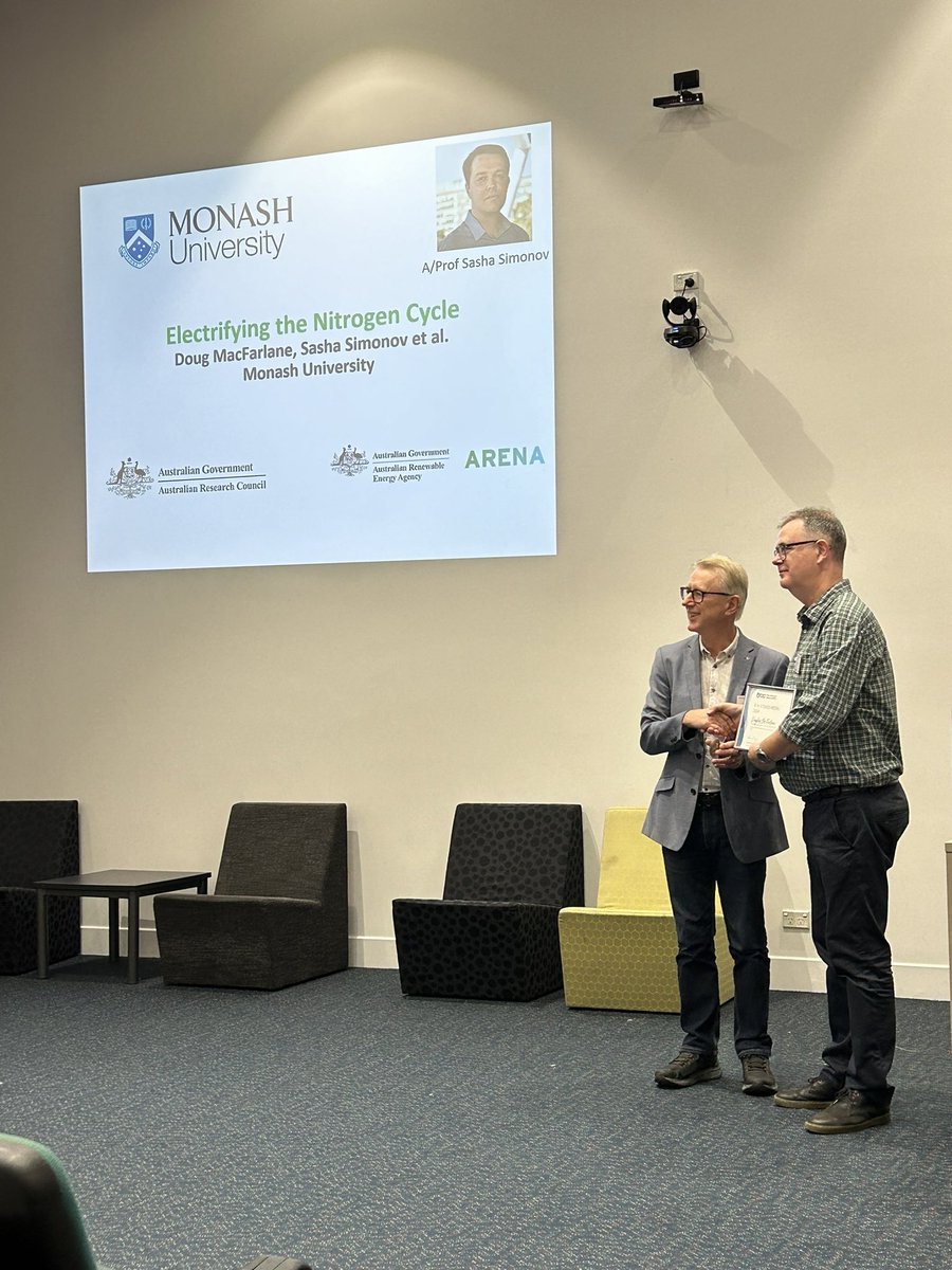 Prof Debbie Silvester (@debbiesilvester) on Twitter photo Many congratulations to Prof <a href="/DRMacFarlane/">Doug MacFarlane</a> from <a href="/ChemistryMonash/">Monash Chemistry</a> who is awarded the RH Stokes Medal from the Electrochemistry Division of the Royal Australian Chemical Institute.
Greatly deserved for his career-long contributions to electrochemistry in Australia. <a href="/RACInational/">Royal Australian Chemical Institute</a> Many congratulations to Prof <a href="/DRMacFarlane/">Doug MacFarlane</a> from <a href="/ChemistryMonash/">Monash Chemistry</a> who is awarded the RH Stokes Medal from the Electrochemistry Division of the Royal Australian Chemical Institute.
Greatly deserved for his career-long contributions to electrochemistry in Australia. <a href="/RACInational/">Royal Australian Chemical Institute</a>