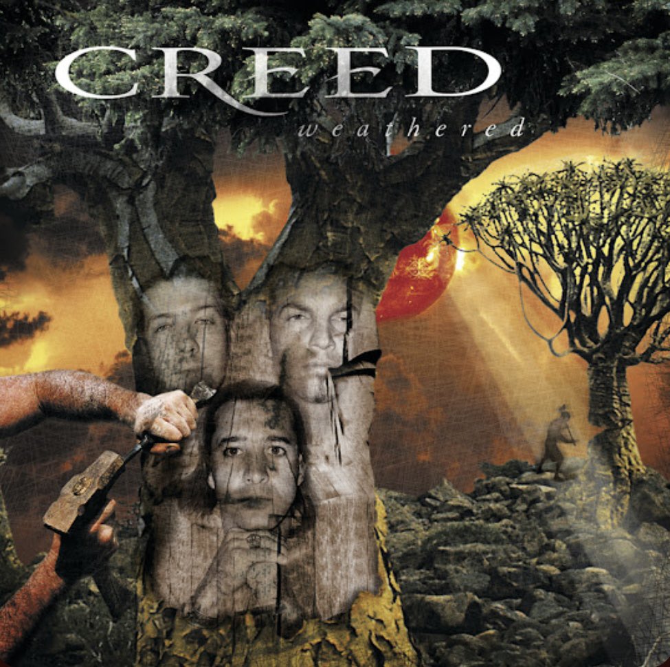 Xbatkitty987X's tweet photo. Reminder that this is a real Creed album cover https://t.co/wXjh5yATMf