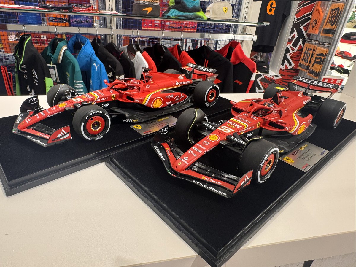 EUROSPORTSTOKYO's tweet image. ／
#looksmart #モデルカー入荷 
＼

1/18 Ferrari SF-24 モデルカーが入荷しました🌟
・#55 ｶﾙﾛｽ･ｻｲﾝﾂ 2024 ｻｳｼﾞｱﾗﾋﾞｱGP
・#16 ｼｬﾙﾙ･ﾙｸﾚｰﾙ 2024 ﾊﾞｰﾚｰﾝGP

#f1jp #モータースポーツ #フェラーリ