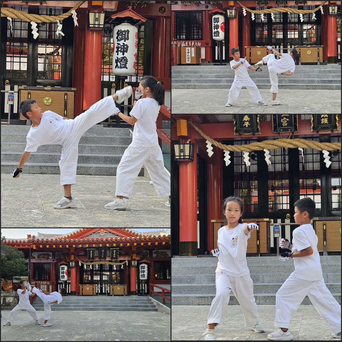 Awesome_Karate's tweet photo. Kids Karate Kumite Training at Okinawa Naminoue-gu

美麗又典雅的波上宮 
速度與技巧的組手

#沖繩 
#空手道
#波上宮
#組手

https://t.co/hRVsrnB2St https://t.co/w37KeBKACO
