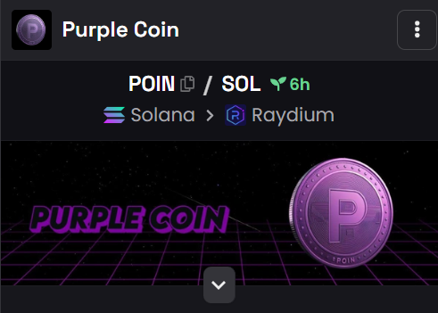 PurpleCoinOnSol's tweet photo. #PurpleCoin is the only coin needed on the #Solana Network!
$POIN on $SOL!
https://t.co/1rSdZoO1b9
#Memecoin $PURPE $PBTC https://t.co/LyNsWhITSC