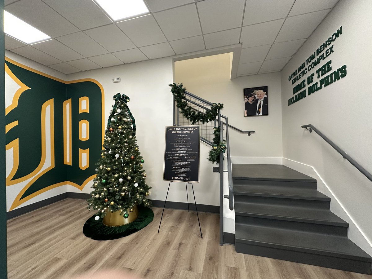 There’s no place like HOME for the holidays! The Benson Athletic Complex is ready for the (holiday) season. 🐬🎄