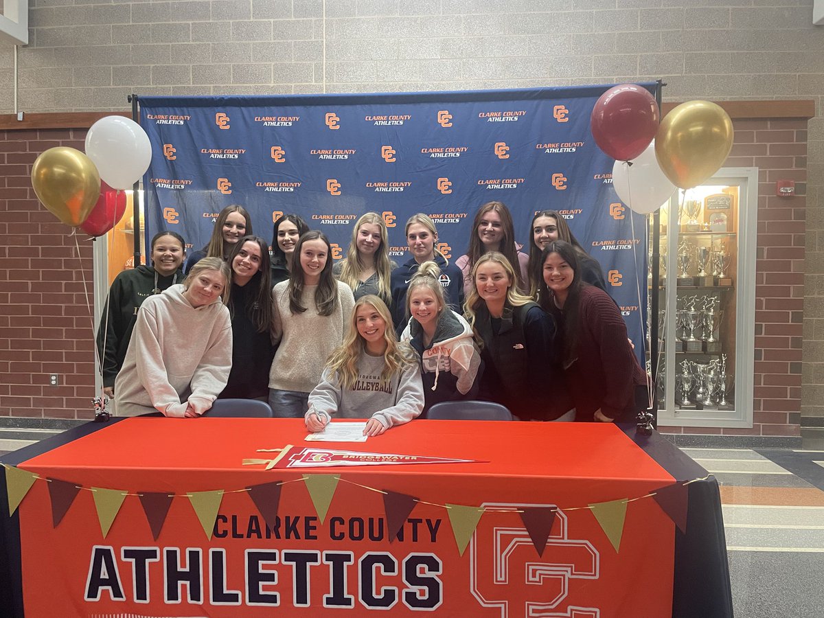 Congratulations Marlee Backover for committing to Bridgewater college tonight our Clarke Eagle is becoming a Bridgewater Eagle. You have been an integral part of our program the past 3 years and will do amazing things during your time at Bridgewater. ❤️