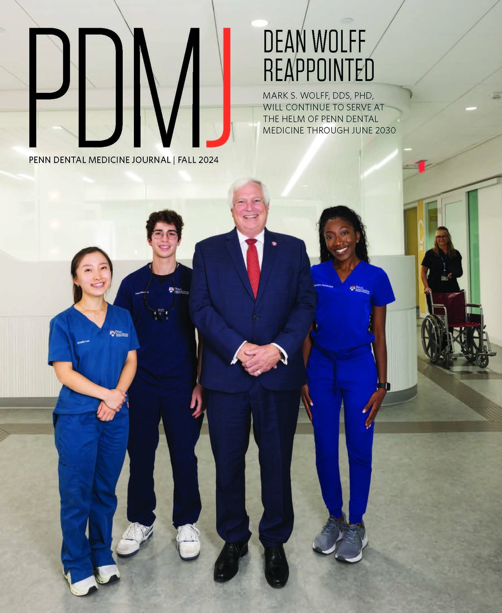 PennDentalMed's tweet photo. Check out the Fall 2024 Edition of the Penn Dental Medicine Journal (PDMJ)! This issue features the reappointment of Dean Mark Wolff, new faculty members changing the face or leadership in dentistry, and new ground-breaking research. 

🔗Visit https://t.co/IwK11L1KBS https://t.co/N6bT91YZ17