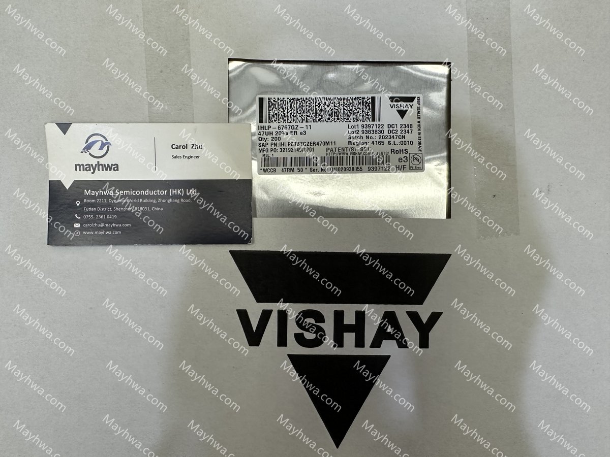 Carol Zhu (@carolzzhu) on Twitter photo IN STOCK!
P/N:IHLP6767GZER470M11
MFR:Vishay
DESC:FIXED IND 47UH 8.7A 42.7MOHM SMD
If you have any requirement , please feel free to contact me!
Email: carolzhu@mayhwa.com
#EMS #OEM #CEM #Vishay #IC #Semiconductor
#electroniccomponents #TVS
#Chips #SMT #THT #Inductors #Diodes IN STOCK!
P/N:IHLP6767GZER470M11
MFR:Vishay
DESC:FIXED IND 47UH 8.7A 42.7MOHM SMD
If you have any requirement , please feel free to contact me!
Email: carolzhu@mayhwa.com
#EMS #OEM #CEM #Vishay #IC #Semiconductor
#electroniccomponents #TVS
#Chips #SMT #THT #Inductors #Diodes