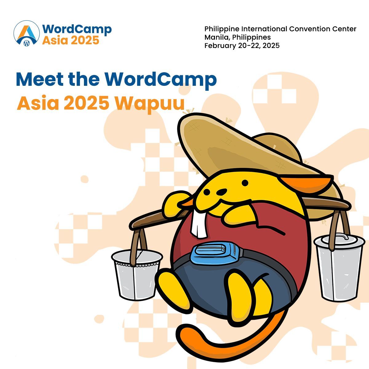 🎉 Say hello to Tahopuu, the Wapuu for #WordCampAsia 2025!
Designed by <a href="/druesome_/">Andrew dela Serna</a> from the Philippines, Tahopuu captures the vibrant spirit of the event.

Thank you to all participants for your amazing designs!
Check out more about #Wapuu: buff.ly/3Zn9hG5
#WCAsia