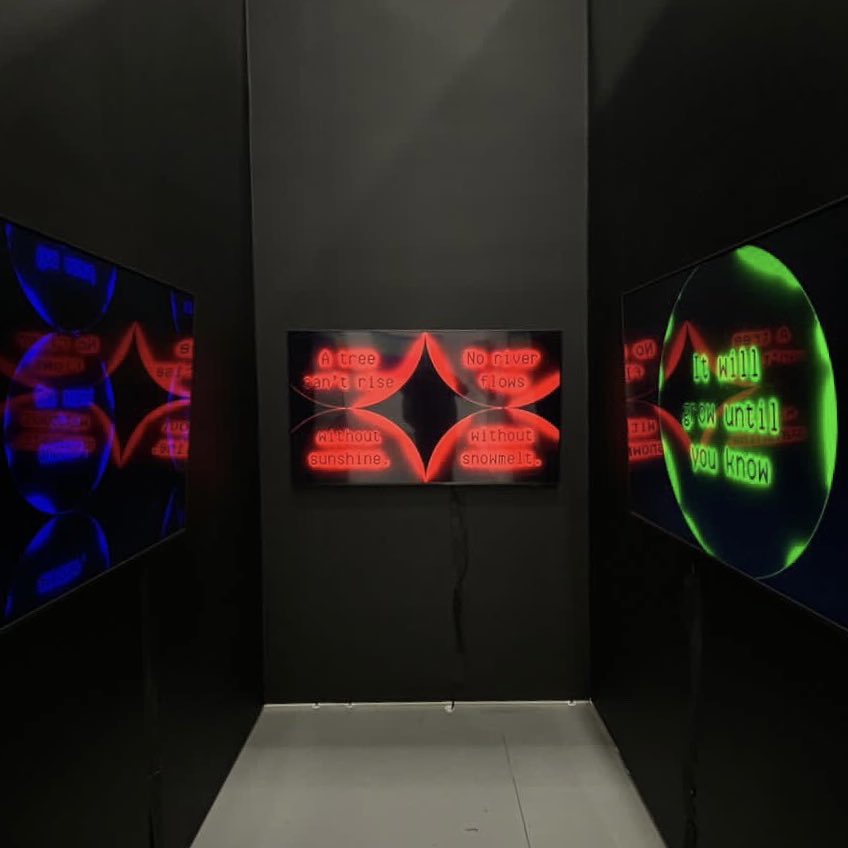 sashastiles's tweet image. if you are passionate about art from “early” AI artists and works that tell the story of this strange and particular moment and you don’t yet own a poem by me and #technelegy, i don’t know what to tell you.

(thank you dear @halecar2 for the 📸)