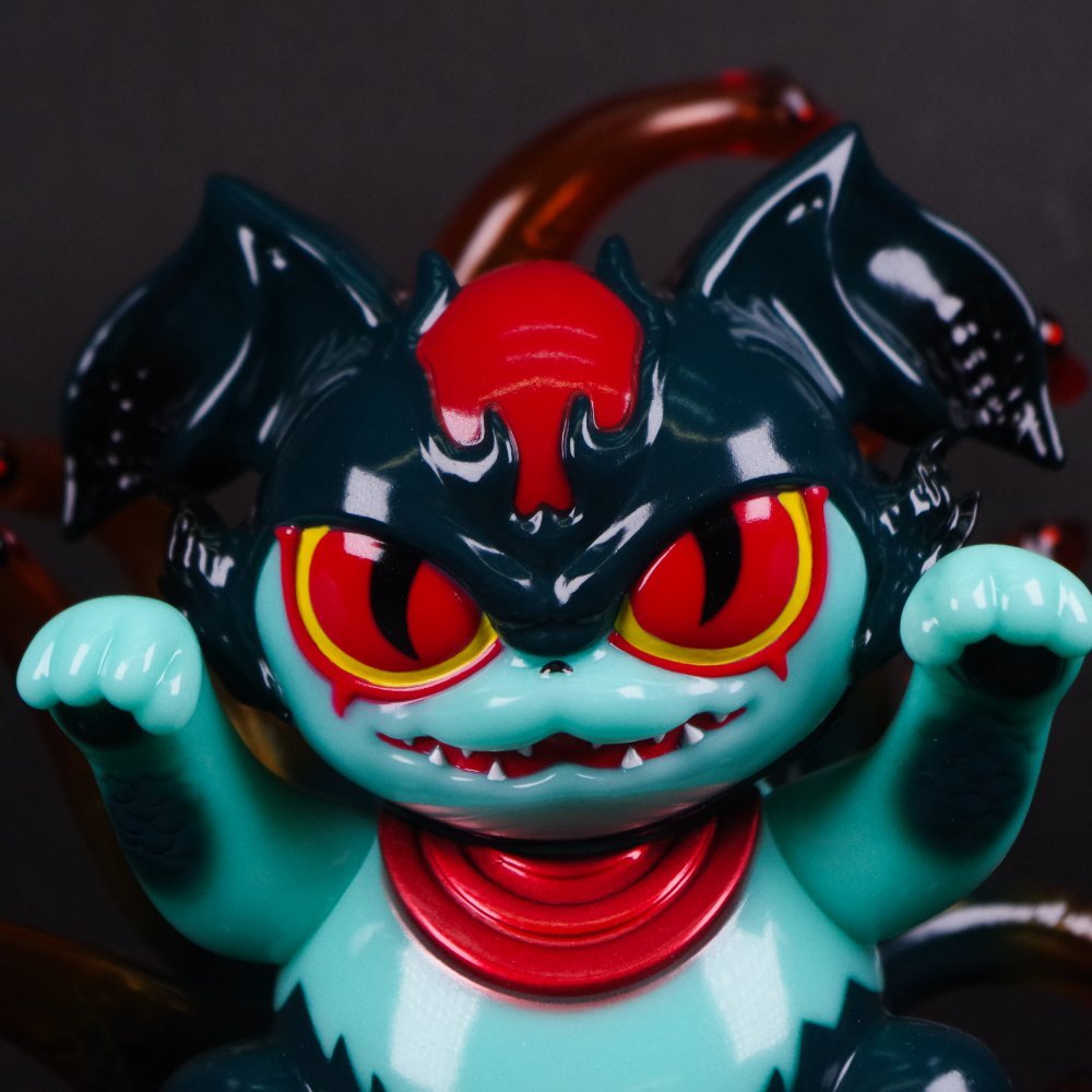 ソフビ 抽選情報】#MEOWWWTHRA より #ニャスラ(#デビルマン Ver.)が
