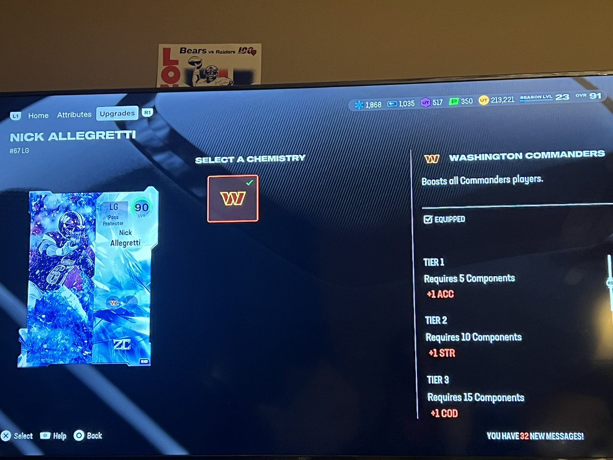 extrabossswag's tweet photo. @MaddenNFLDirect @MaddenNFLDirect will Nick Allegretti be receiving a chiefs chemistry? https://t.co/fUHNXXo9Xz