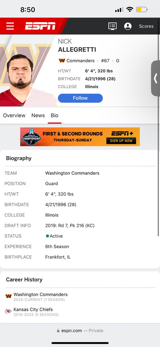 <a href="/MaddenNFLDirect/">MaddenNFLDirect</a> <a href="/MaddenNFLDirect/">MaddenNFLDirect</a> will Nick Allegretti be receiving a chiefs chemistry?