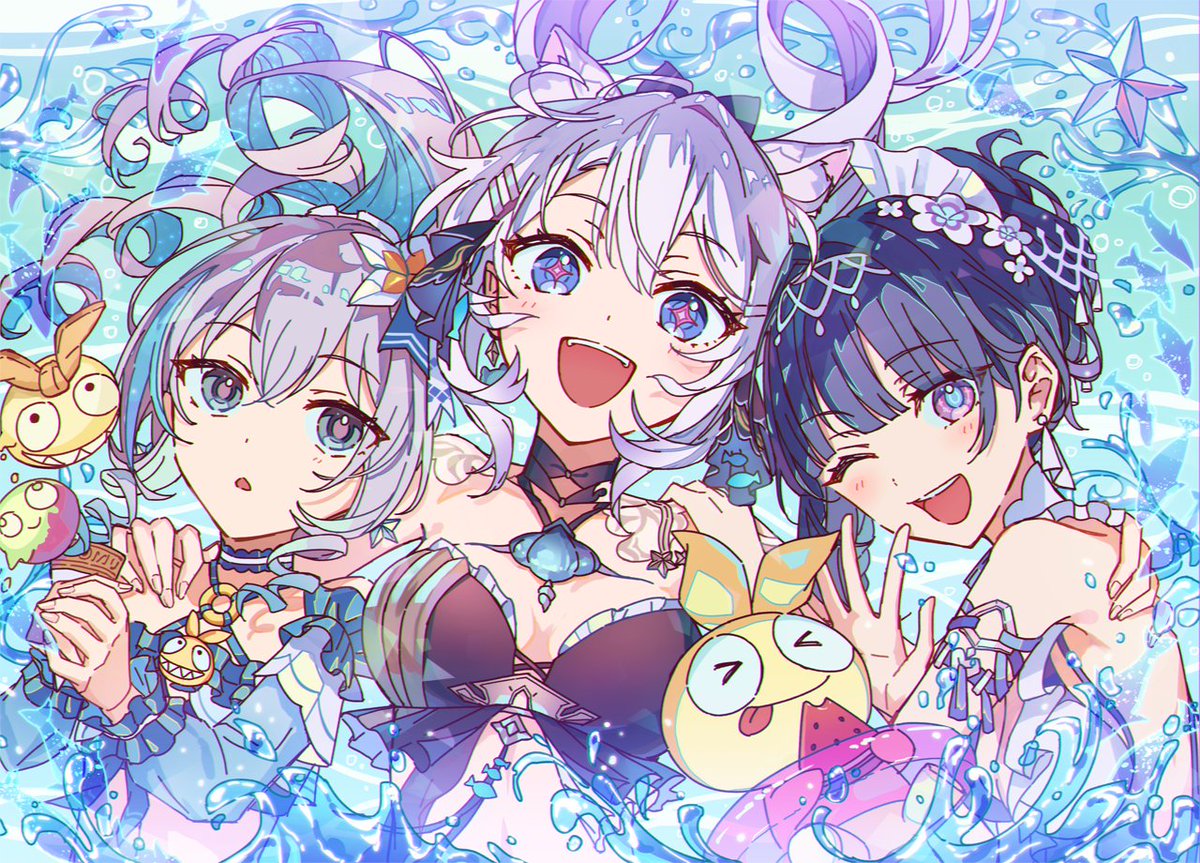 houkai3rd's tweet photo. 【イラスト】
たまたま夏の写真を見つけたの！一気に楽しい時間に戻ったみたいだね！
明日も友達と楽しい一日を過ごせますように！

@papicopoyo 様より素敵なイラストをいただきました！

#崩壊3rd
#崩壊x崩壊
#トリックxトリップ https://t.co/jbZqlUgCKT