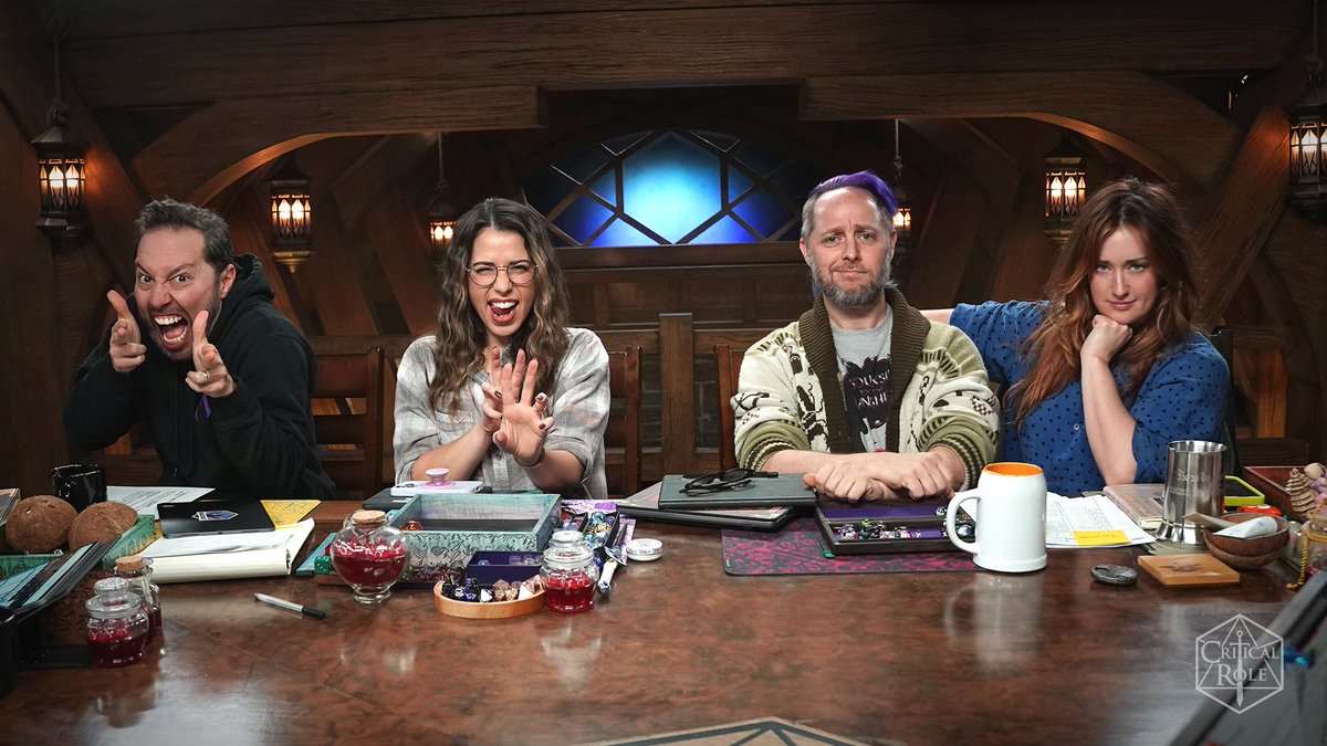 CriticalRole's tweet photo. BRINGING THE FIGHT TO THE WEAVE MIND ⚔️ 🎲 

Bells Hells and their allies are back as #CriticalRole Campaign 3, Episode 116 kicks of RIGHT NOW! As a battle rocks the surface of Ruidus, who can say what lies in store...

JOIN THE ADVENTURE ⬇️ 
https://t.co/C3HJMLjqnH
https://t.co/l2eD4Wt3W4
https://t.co/7PBSApnyj5