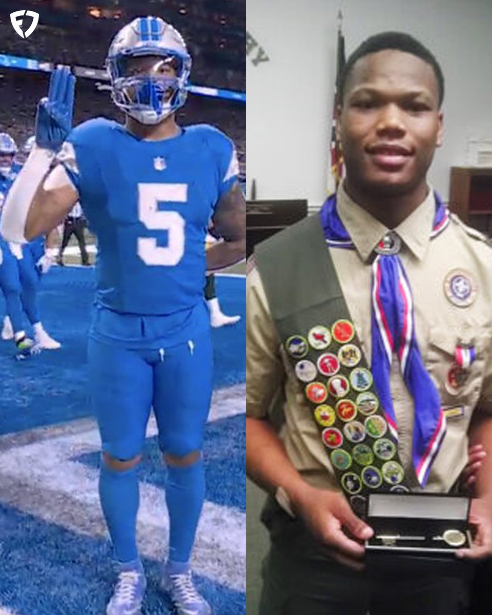 Once a scout always a scout 🦅

David Montgomery hit the Eagle Scout celly 😭

#NFL | #OnePride
