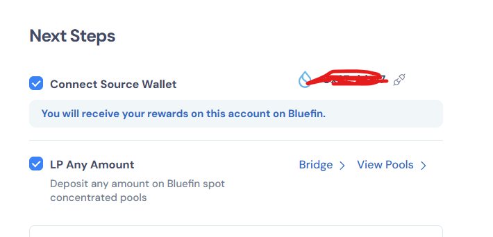🚨 Attention all #Sui frens,

Don't forget to add LP on <a href="/bluefinapp/">Bluefin</a> to be eligible for $BLUE Airdrop.

➡️ Add liquidity now: trade.bluefin.io/liquidity-pools

📌 No min value needed, just dive in and add liquidity to Bluefin

Now you're all set for $BLUE Airdrop! 😎

#Sui #Suipiens