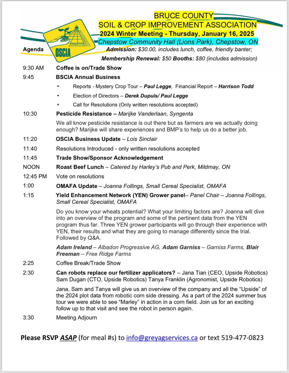 Don’t miss the Bruce SCIA AGM on January 16th 2025 at Chepstow Community Hall. There is a great lineup of speakers and as always a great meal. Please RSVP for meal numbers.