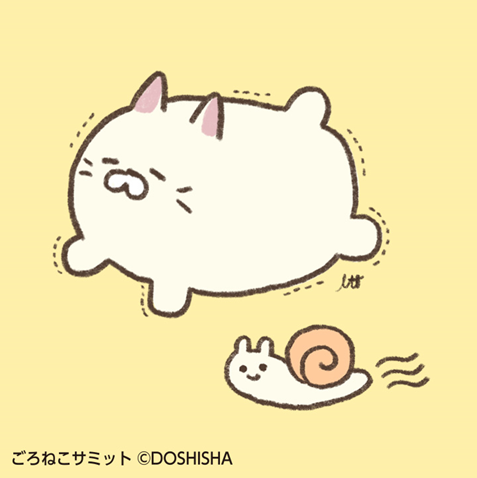 goroneco_samit's tweet photo. たまにはカタツムリみたいにゆ～～っくり過ごそう♪
#ごろねこサミット #ごろねこサミット絵日記 https://t.co/UvVxDs5jKy