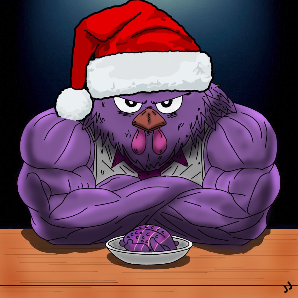 chaputzy112's tweet photo. Moncock seems a bit upset about the small meal at the Christmas party.
#41andCounting #MoncockMaxi
@monad_xyz
@monadthailand
@moncock_xyz https://t.co/wBLPQTMKy1