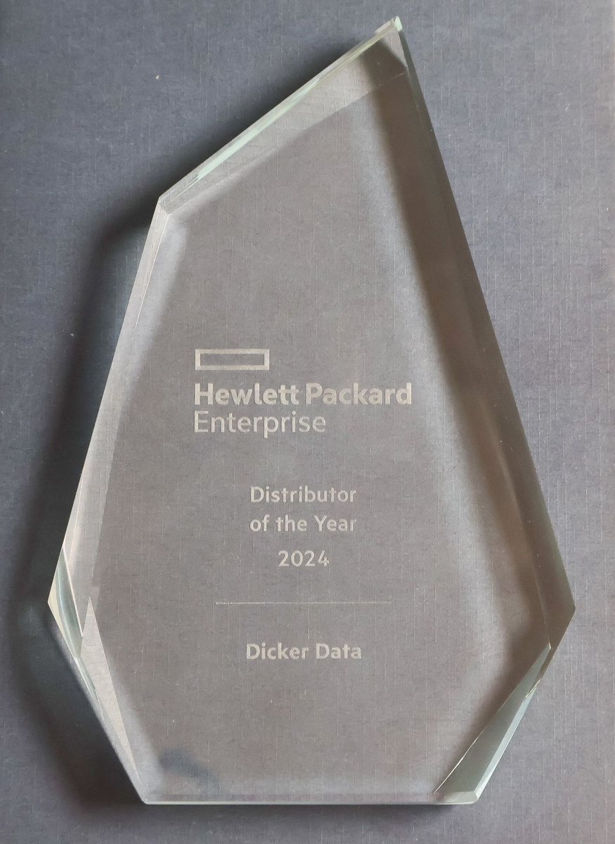 DickerData's tweet photo. Our @DickerData  team is thrilled to share that we’ve been named @HPE's Distributor of the Year and Aruba Marketing Partner of the Year at the HPE Partner Awards🏆🏆

Thank you to HPE for recognising our team &amp; a heartfelt thank you to our partner community. 

#WEAREDDR https://t.co/n1LL1nGXdC