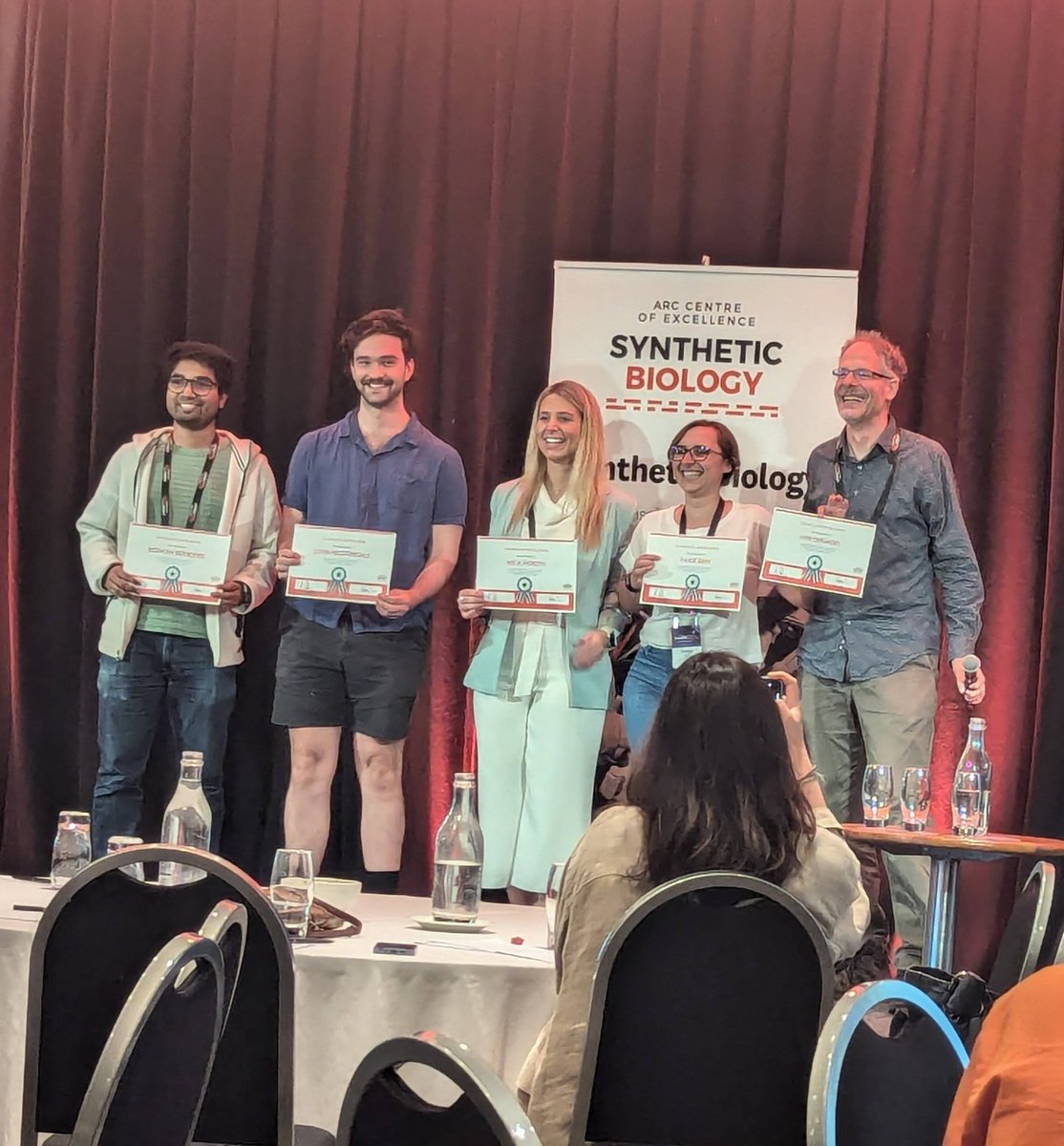 RezwanSidd's tweet image. Had such a wonderful time at #Coesb2024! Got to meet like minded synthetic biologists and learn about their successes and challenges. And huge thanks to @ARC_CoESB for an award for Outreach Excellence!