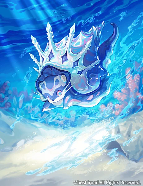 【お仕事】本日発売のカードファイト!!ヴァンガードブースターパック「時空創竜」にて『水想幻獣 ミタチャード』描かせて頂きました。～#ヴァンガード #cf_vanguard 