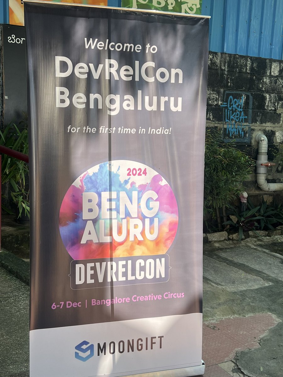 Attending my first <a href="/devrelcon/">DevRelCon</a> that too in home -#NammaBengaluru
