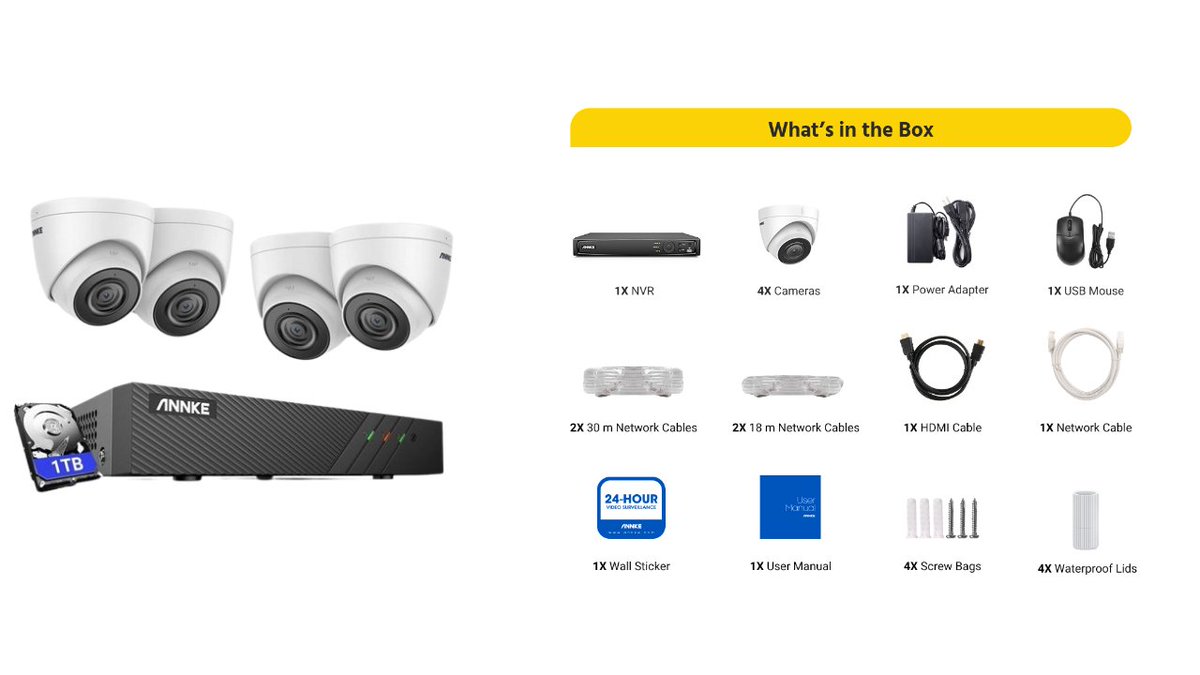 shopingg786's tweet photo. Annke 4K Ultra hd Poe Video Surveillance System  NVR Recorder With 8MP Security Camera Camera Kit Audio Recording 4K Ip camera. check price comment box. 
Check Price :https://t.co/4xSJcfgOIJ https://t.co/IGNZGYi0tA