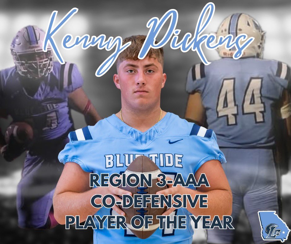 Coach_Pfiester's tweet photo. Hard to explain the impact that this young man has had on our program!  4 year starter who was named as Co-Defensive Player of the Year for Region 3-AAA!  @KPick4444 is an outstanding player and even better young man!  Congrats!!  #Team27 #LongCounT https://t.co/EEOGLznJVk