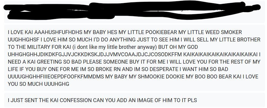 dctwtconfessing's tweet photo. Here are all the confessions I've received since I went MIA. Idk if I'll post anymore after this cuz I sort of grown out of this account.

If something is censored, it's probably because it was NSFW or stupid ass shit. https://t.co/9ldr2lFSeT
