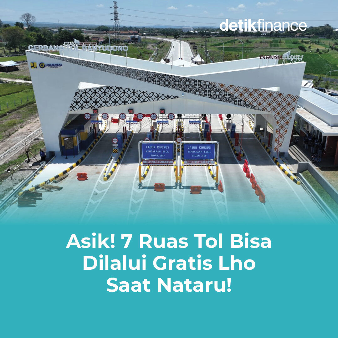 detikfinance's tweet photo. Gassskeun ini mah! Liburan Nataru makin asyik dengan 7 ruas tol gratis πβ£
β£
Pastikan kamu tau rutenya ya ππβ£
β£
>> https://t.co/pGO47MMIdB
#Tol #Nataru #Gratis #TolGratis https://t.co/48Zcj5YoMK