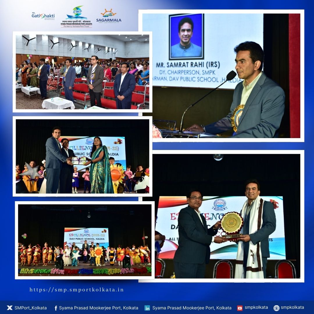 On 5.12.2024, Shri <a href="/RahiSamrat/">Samrat Rahi</a>, Dy. Chairperson of <a href="/SMPort_Kolkata/">Syama Prasad Mookerjee Port, Kolkata</a> and Chairman of <a href="/davhaldia/">DAV Public School Haldia</a>, graced the #Ebullience #AnnualDay 2024-25 at DAV Public School, Haldia, as the Chief Guest. The event showcased the enthusiasm of young performers, making it a day of joy &amp; inspiration.