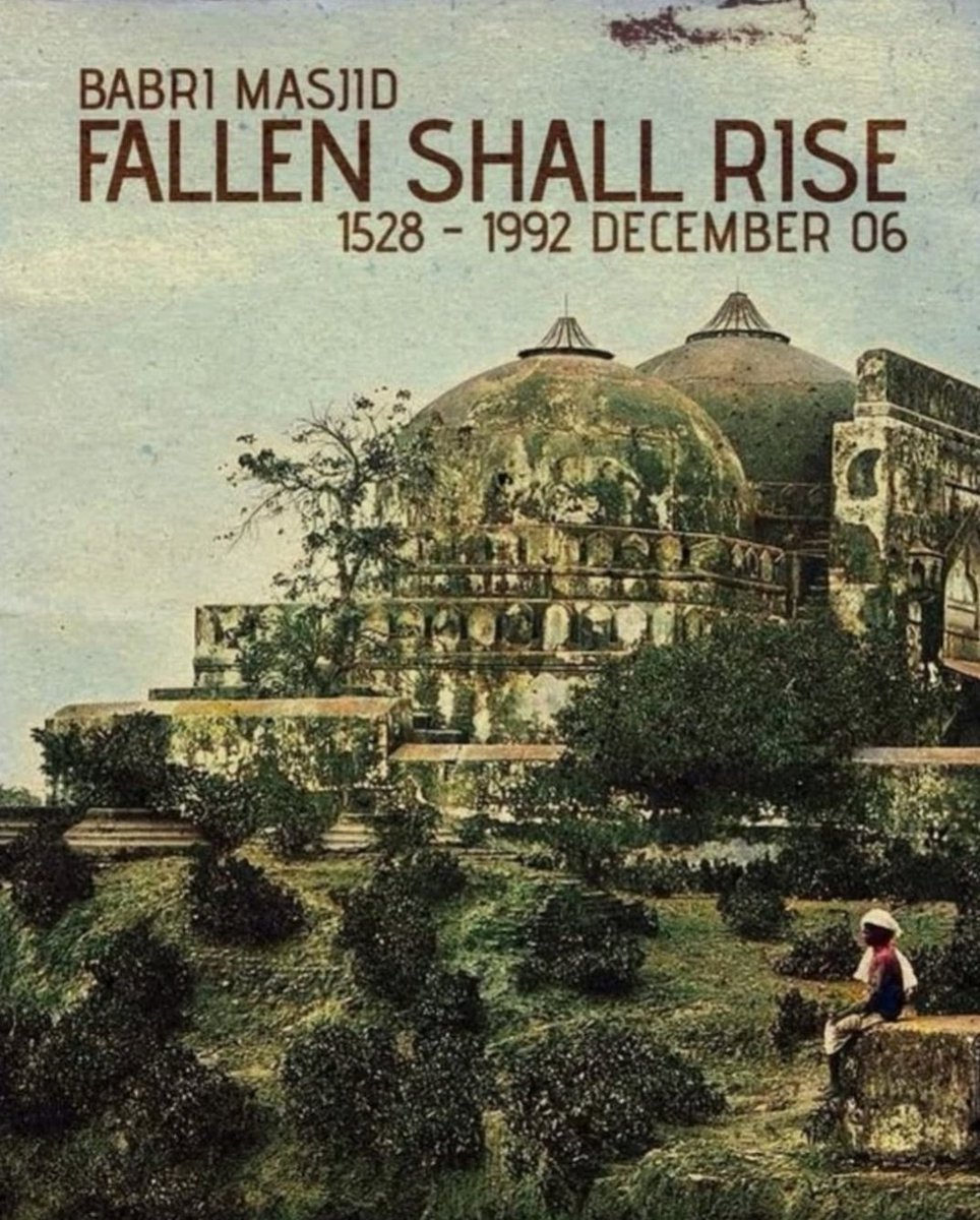 mr_akhib's tweet photo. #6December the day that changed modern #Indianhistory for worse Today 32 years ago a 16th century #Mosque was #demolished in #India under #Indian National Congress rule followed by unspeakable horrors unleashed on #Muslims across India. #Babri Masjid #injustice #antifascistday https://t.co/OCyssYr57N