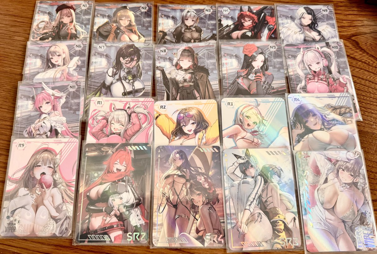 MEKACAT22's tweet image. NIKKEのARカード20種類
レッドフードのカセットセットに付いてたSR1だけ足りないの悔しいなぁ…🤔
それ以外はあるはず…
何か別の形で再販してもらえませんかね🙏
#NIKKE #mofun #BNOW